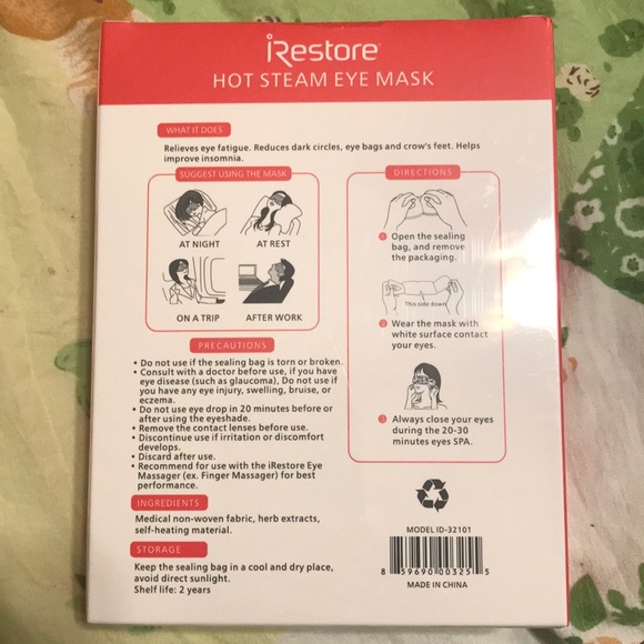 Warming Steam Eye Mask Patch Dark Circles Lavender - Picture 8 of 9